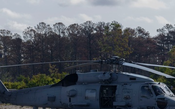 U.S. Marines with MWSS-271 operate a forward arming and refueling point during Fleet Battle Problem 2024