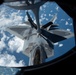 KC-135 Stratotanker refueling F-22 Raptor