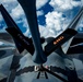 KC-135 Stratotanker refueling F-22 Raptor