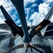 KC-135 Stratotanker refueling F-22 Raptor