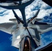 KC-135 Stratotanker refueling F-22 Raptor