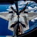 KC-135 Stratotanker refueling F-22 Raptor