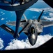 KC-135 Stratotanker refueling F-22 Raptor