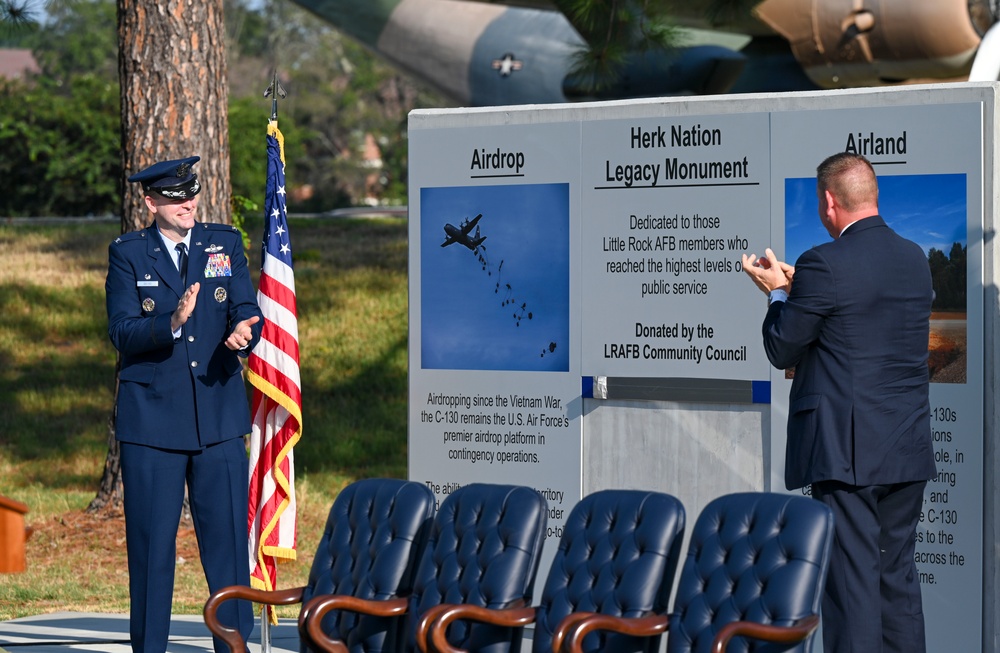 Herk Nation Legacy Monument, inaugural award honor past members of Little Rock AFB