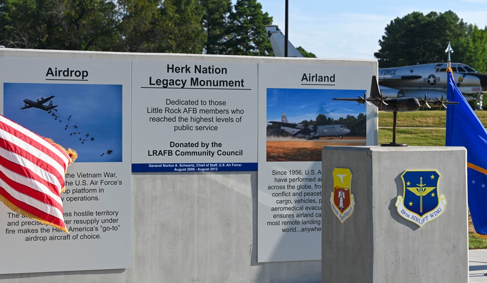 Herk Nation Legacy Monument, inaugural award honor past members of Little Rock AFB