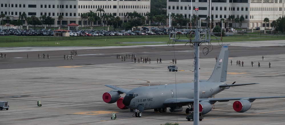 FOD walk after Tropical Storm Debby