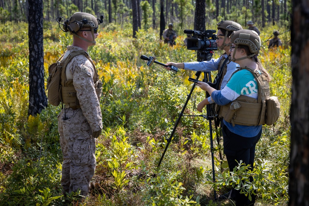 2d Battalion, 2d Marine Regiment Marines Interviewed by Local Media
