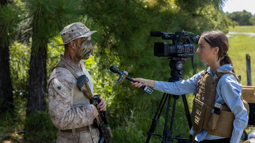 2d Battalion, 2d Marine Regiment Marines Interviewed by Local Media