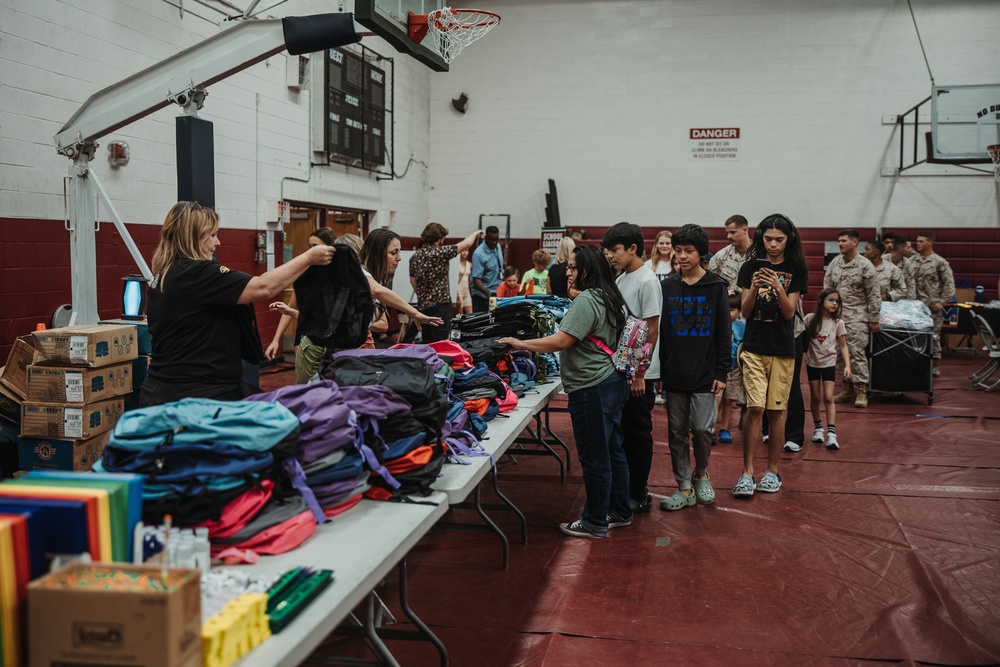 The Combat Center hosts a Back-to-School Resource Fair