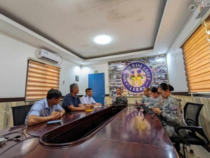 Philippine Air Force leadership assures 733 AMS of their commitment to the combined mission