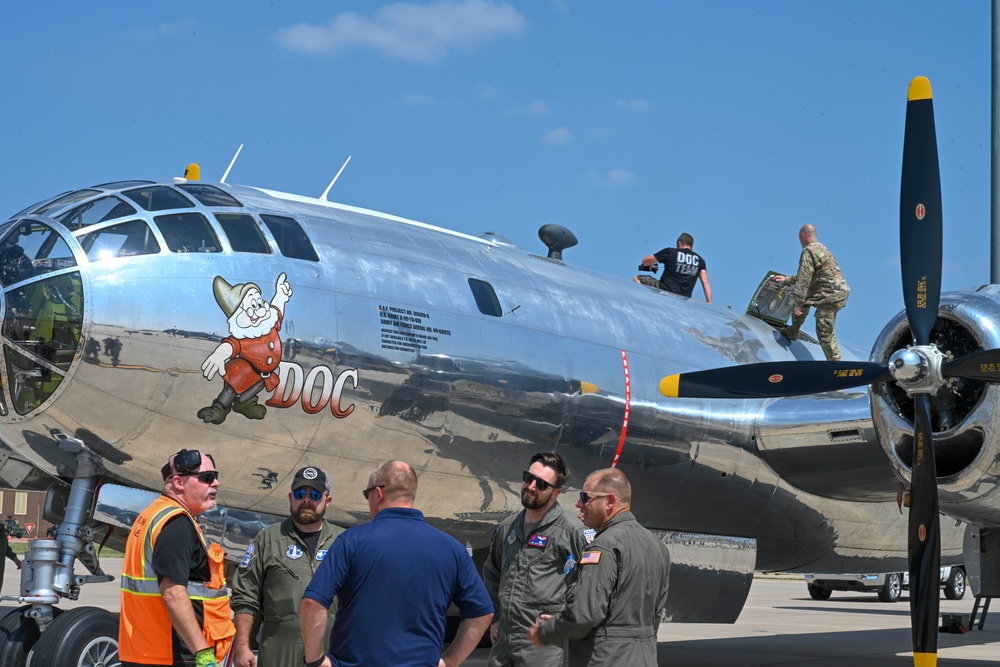 'Doc' arrives for Frontiers in Flight Air Show 2024