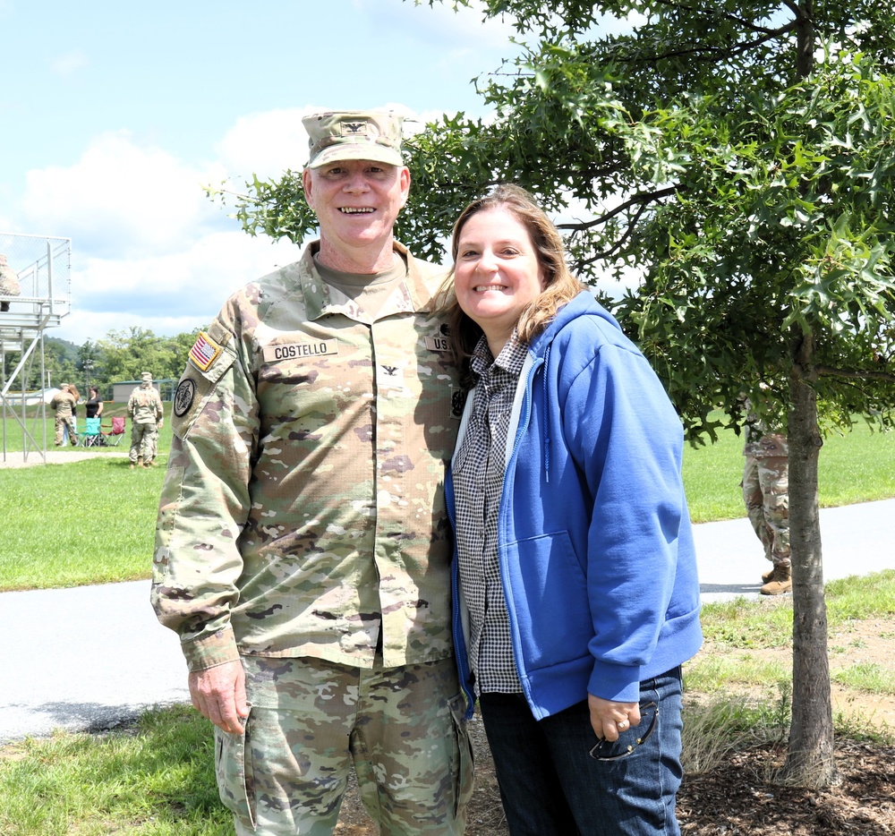 Celebration of family and service at farewell ceremony