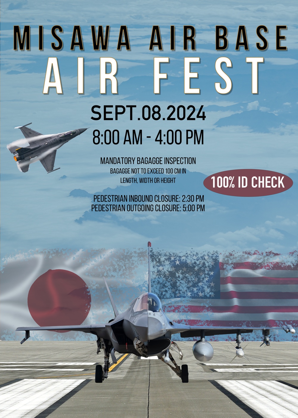 Misawa Air Base Air Fest 2024 Poster