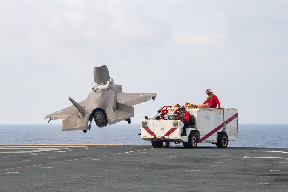 USS America (LHA 6) Conducts Flight Operations