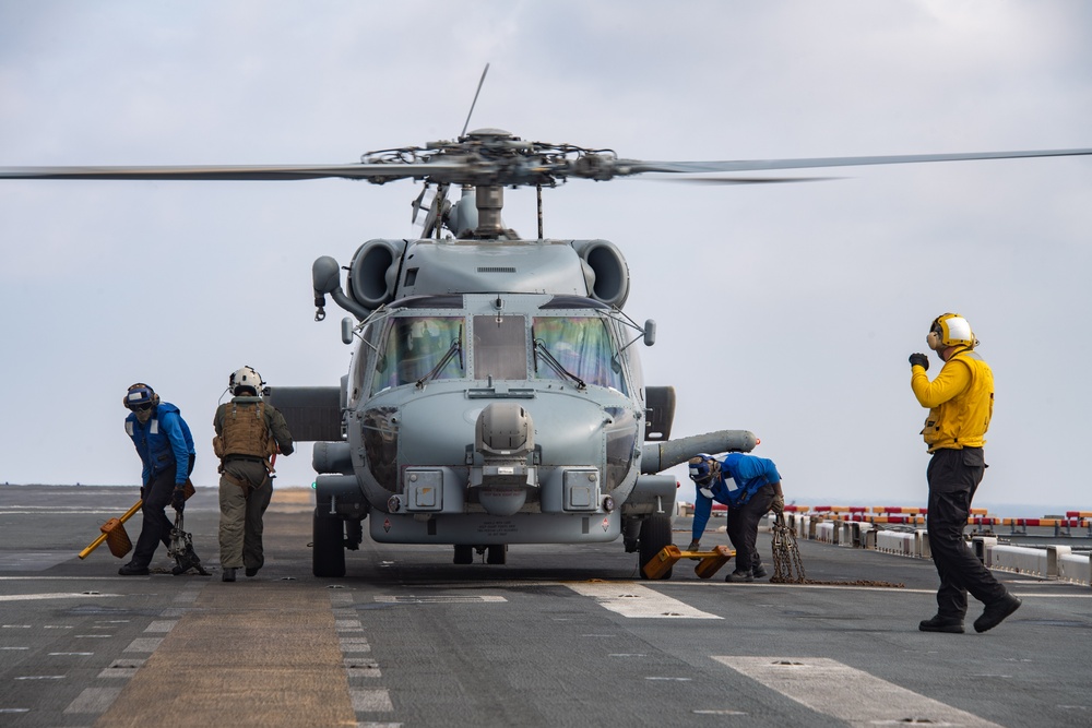 USS America (LHA 6) Conducts Flight Operations