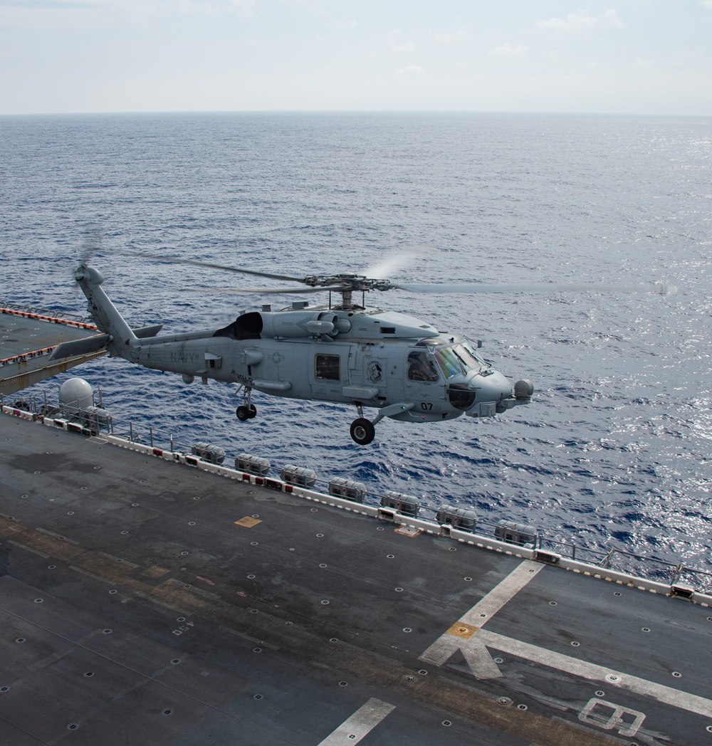 USS America (LHA 6) Conducts Flight Operations