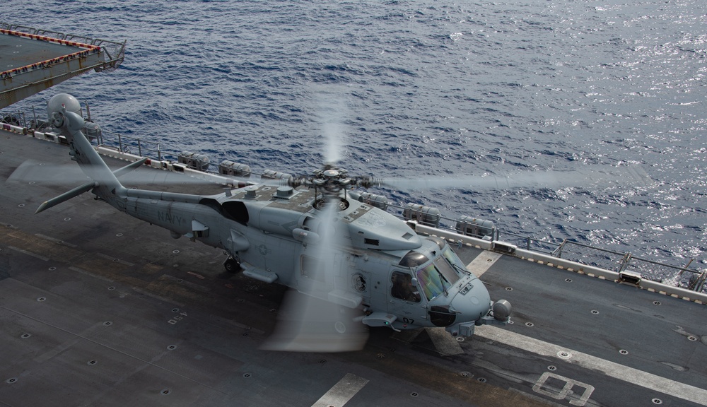 USS America (LHA 6) Conducts Flight Operations