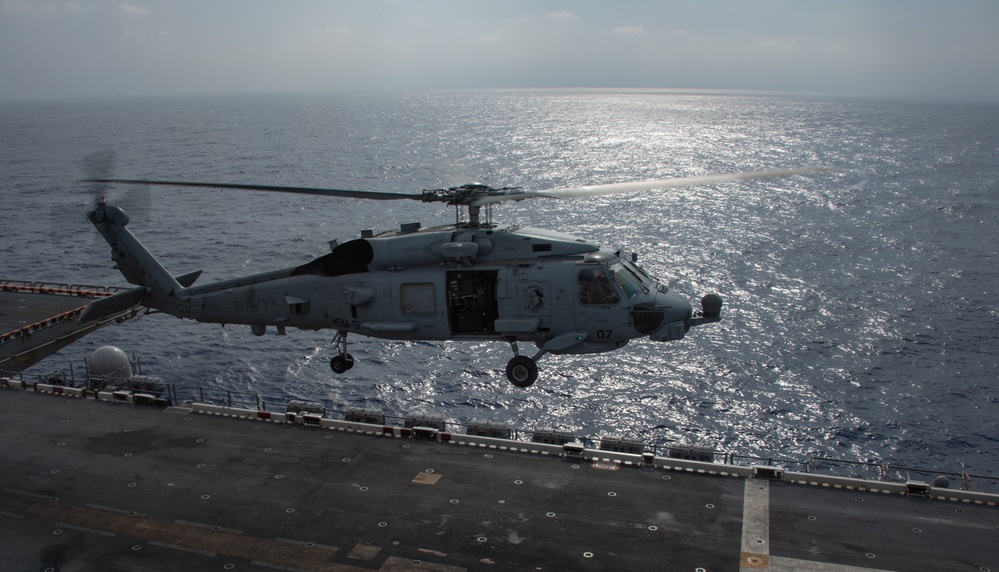 USS America (LHA 6) Conducts Flight Operations