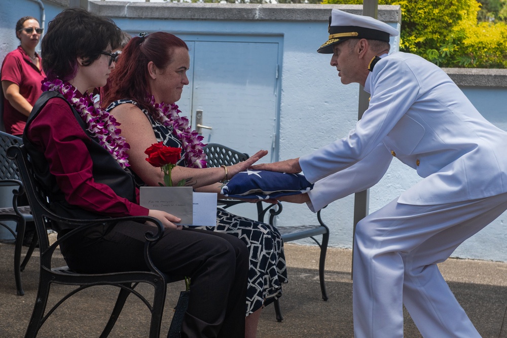 Fireman 2nd Class Joseph Carroll Interment Ceremony