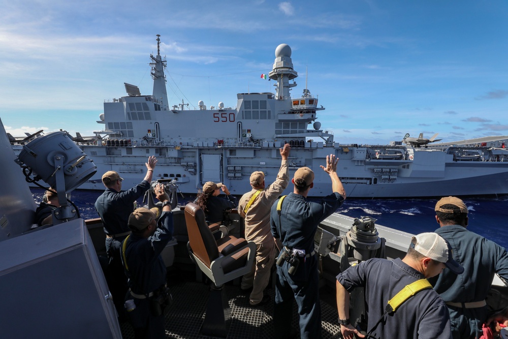 U.S. and Italian Naval Forces Conduct Bilateral Operations