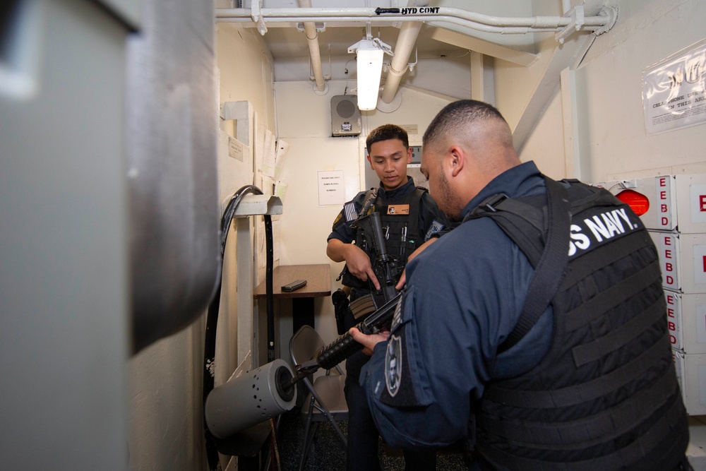 Abraham Lincoln conducts routine operations