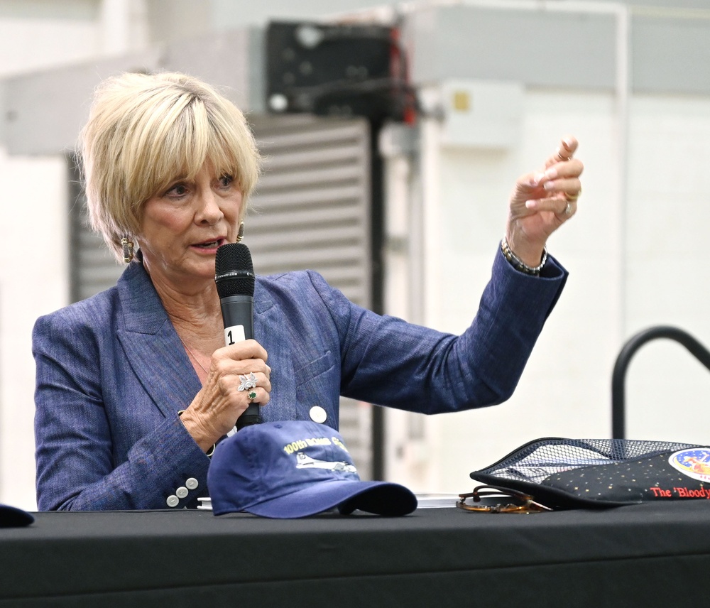 Sons, daughter of 100th BG veterans share their fathers’ stories at RAFM Heritage Day