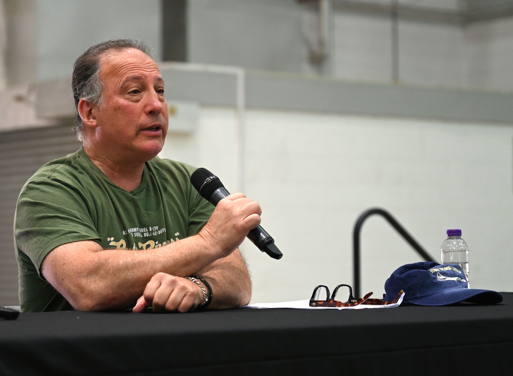 Sons, daughter of 100th BG veterans share their fathers’ stories at RAFM Heritage Day