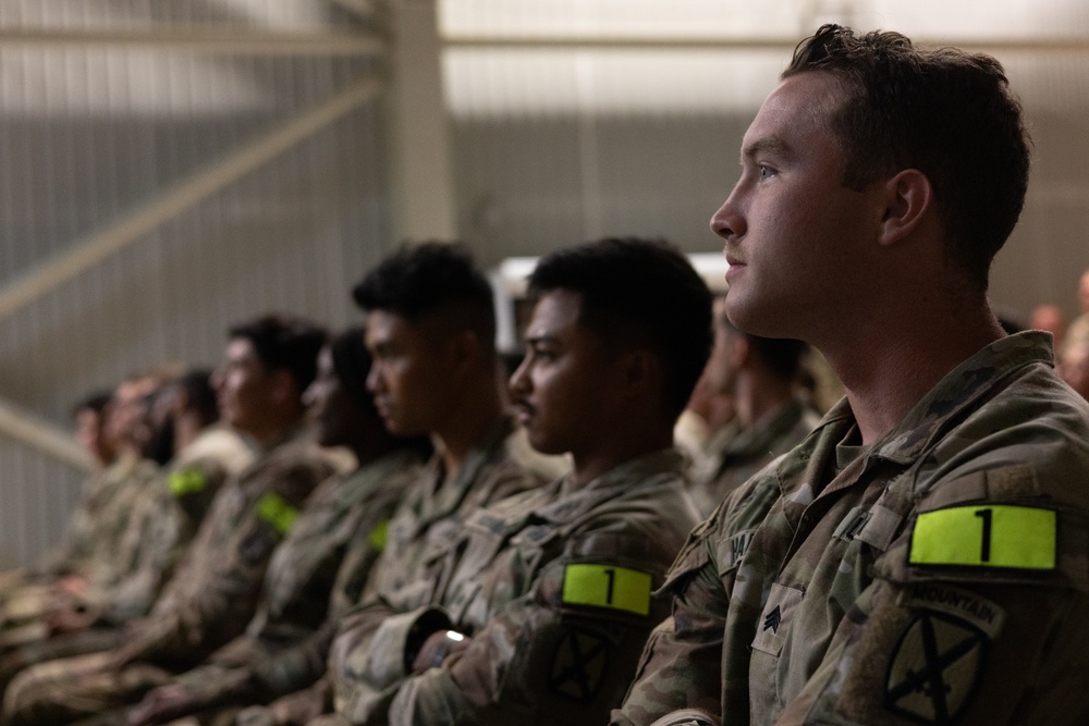 MKAB Best Warrior of the Rotation Competition: Award Ceremony