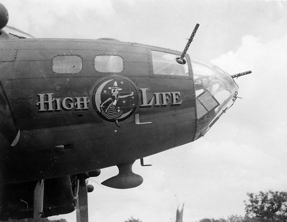 ‘High Life’ nose art steps back in time to echo original 100th BG markings from WWII