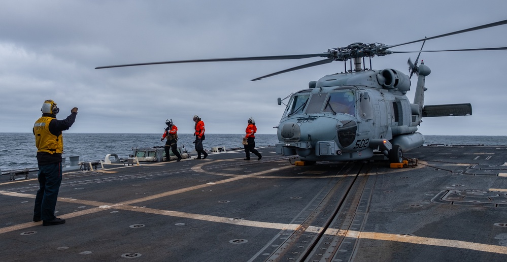 U.S. Second Fleet's Vice Commander Visit USS Delbert D. Black