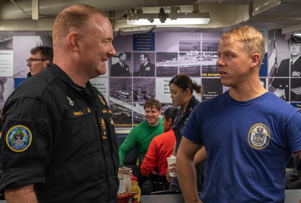 U.S. Second Fleet's Vice Commander Visit USS Delbert D. Black