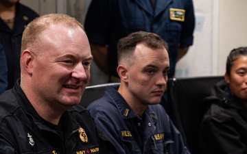 U.S. Second Fleet's Vice Commander Visit USS Delbert D. Black