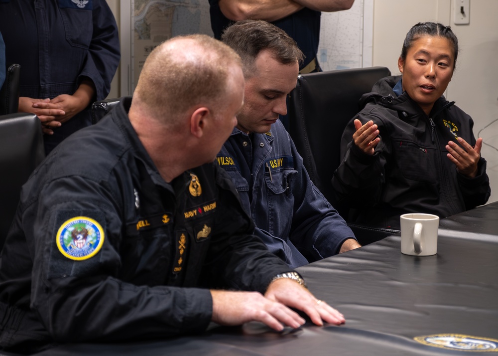 U.S. Second Fleet's Vice Commander Visit USS Delbert D. Black