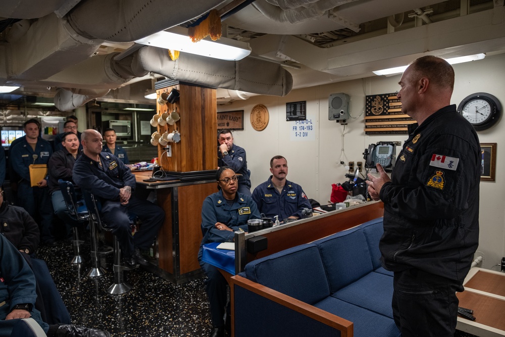 U.S. Second Fleet's Vice Commander Visit USS Delbert D. Black