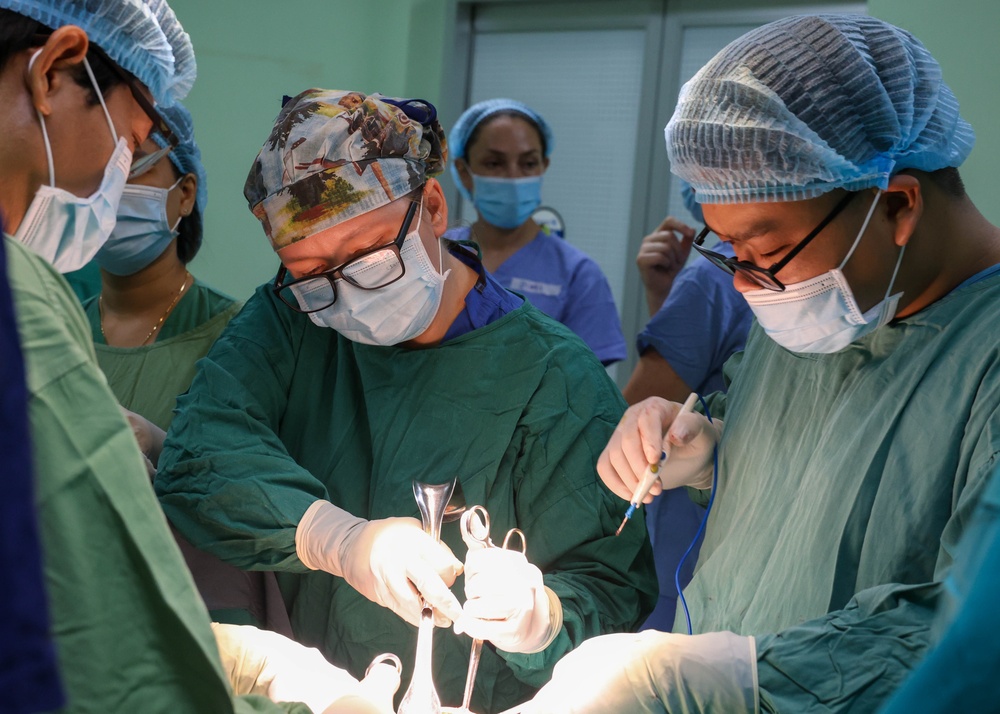 Pacific Partnership 2024-2 Medical Team Works Side-By-Side with Local Medical Staff in the Operating Room