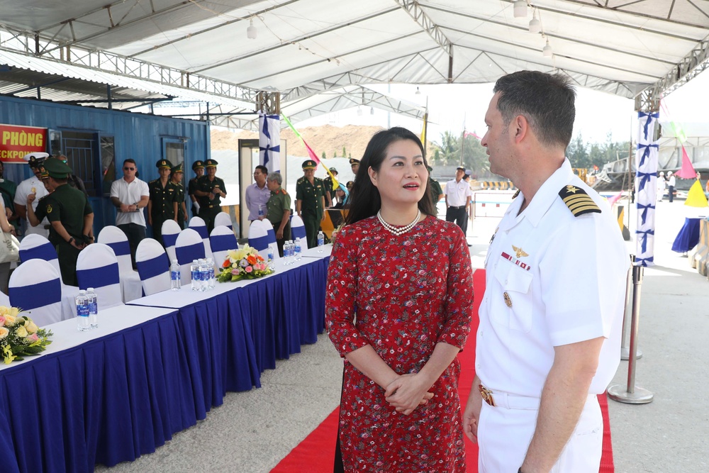 USNS City of Bismarck Arrives in Quang Ngai, Vietnam