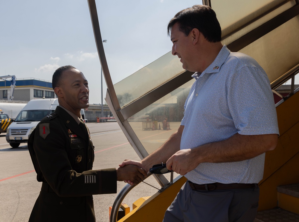 U.S. Army Southern European Task Force, Africa (SETAF-AF), leadership discuss security and cooperation efforts with Congressional Delegation