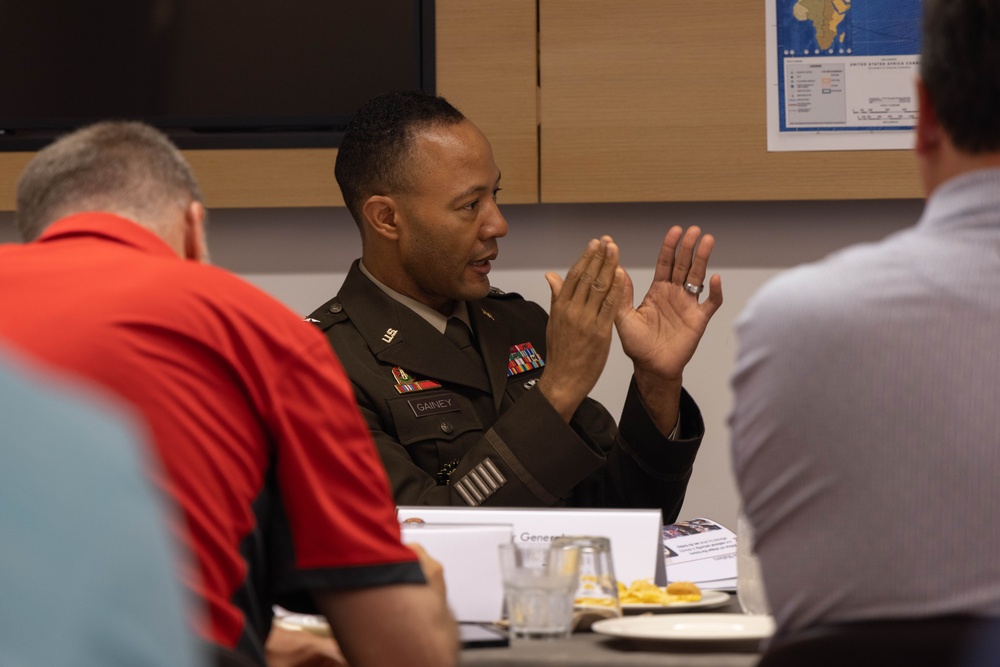 U.S. Army Southern European Task Force, Africa (SETAF-AF) leadership discuss security and cooperation efforts with Congressional Delegation