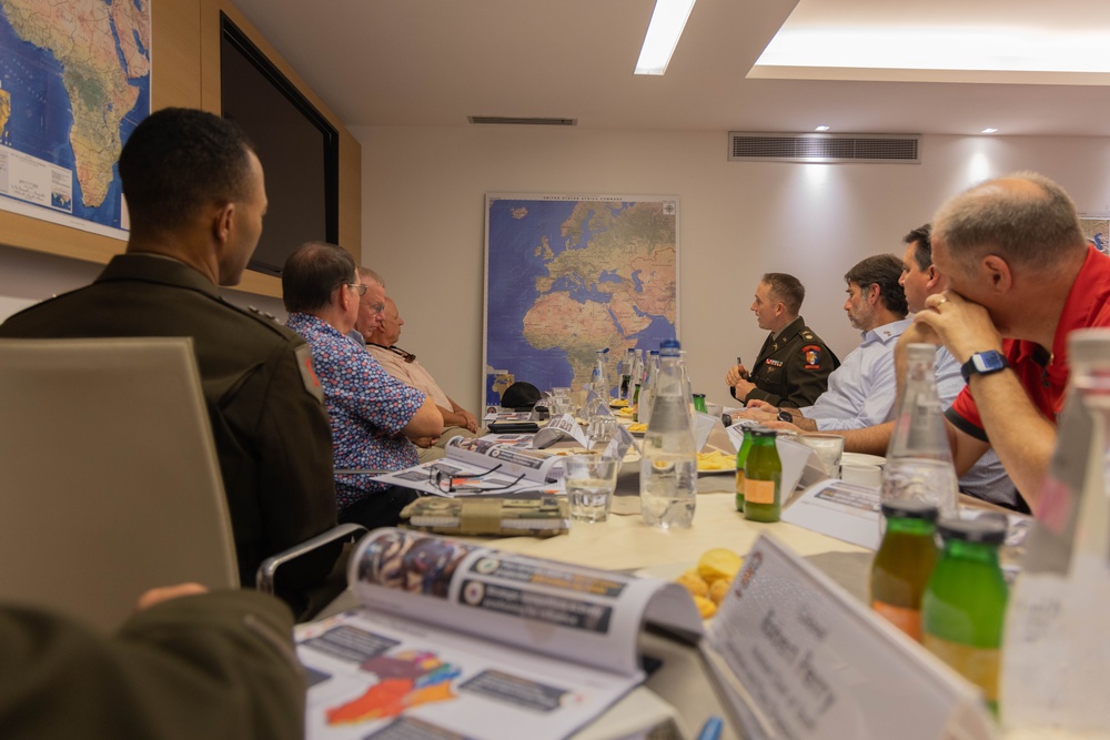 U.S. Army Southern European Task Force, Africa (SETAF-AF) leadership discuss security and cooperation efforts with Congressional Delegation