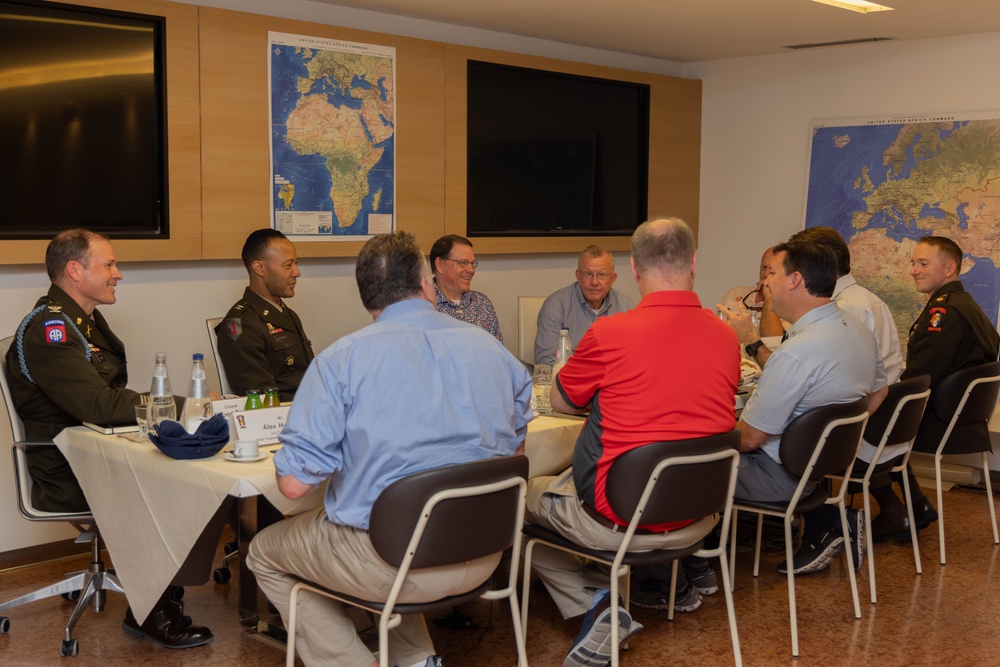 U.S. Army Southern European Task Force, Africa (SETAF-AF), leadership discuss security and cooperation efforts with Congressional Delegation