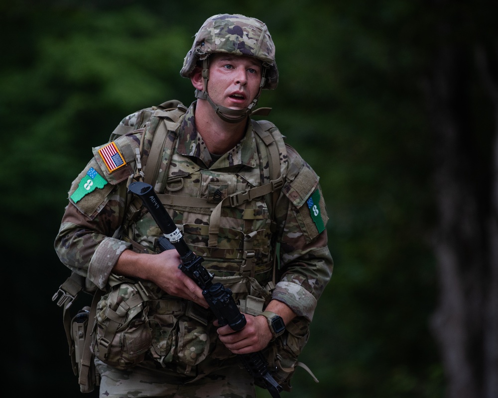 U.S. Army National Guard soldiers compete at the 2024 National Best Warrior Competition