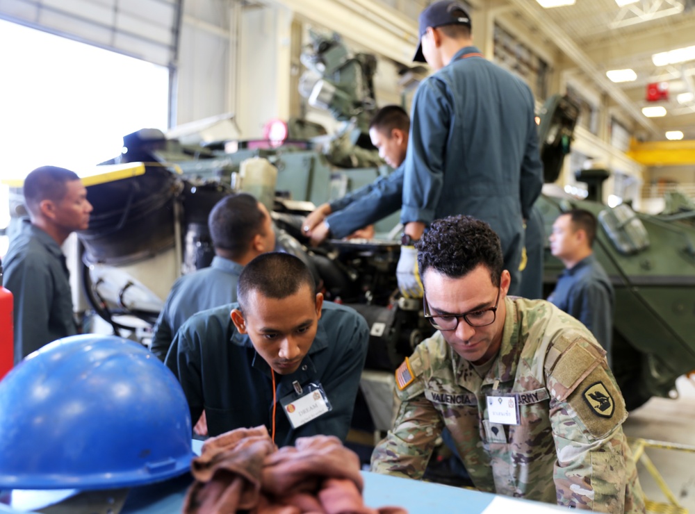 Stryker Maintenance Exchange Brings National Guard, Royal Thai Army together in Yakima