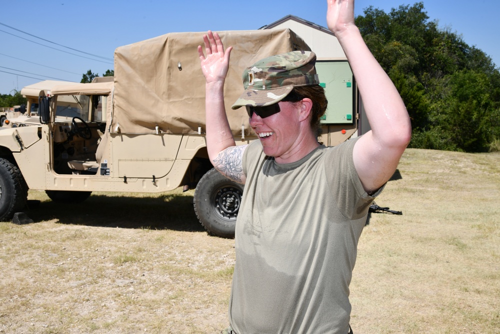 Arm Immersion Cooling Station at Camp Bullis, TX.