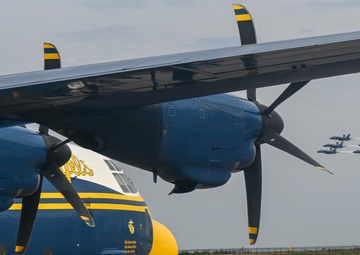 U.S. Navy Blue Angels arrive at McConnell for Frontiers in Flight Air Show 2024