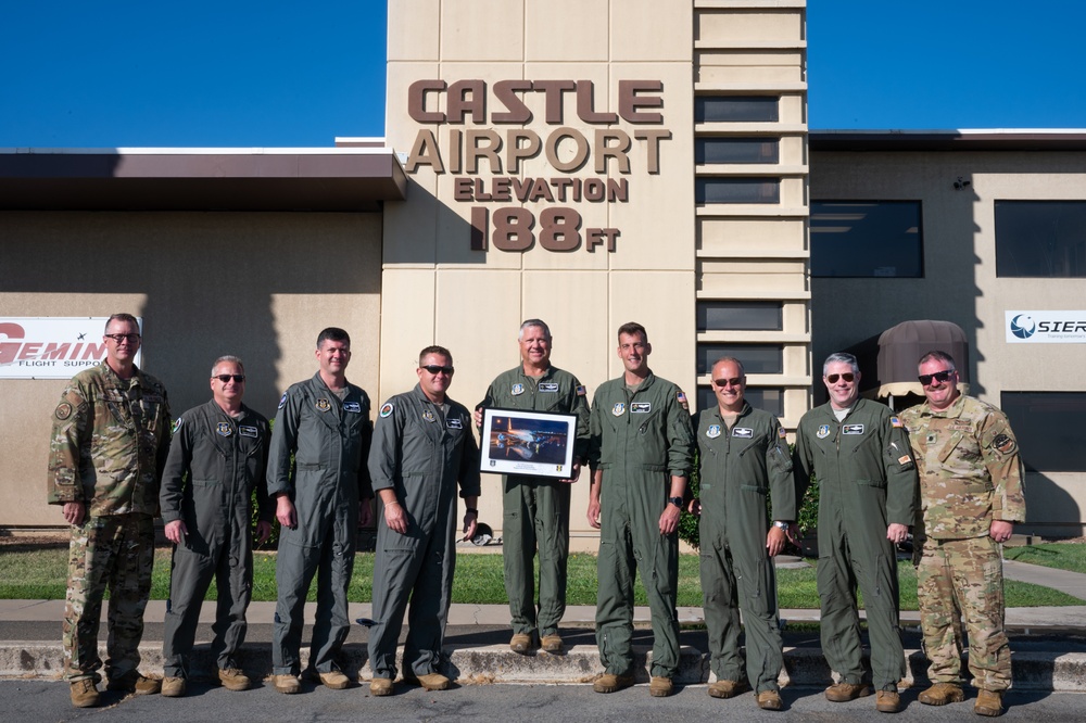 328 ARS aircrew pose for photo from former SAC base