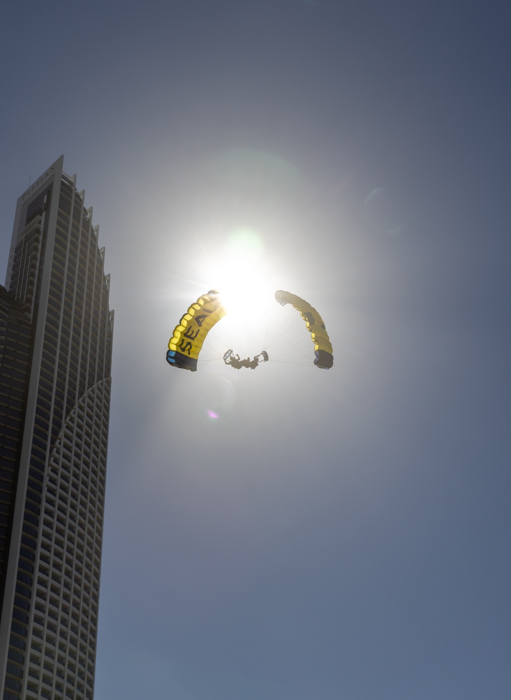 Navy Parachute Team Jumps into Pacific Airshow Gold Coast Australia 2024