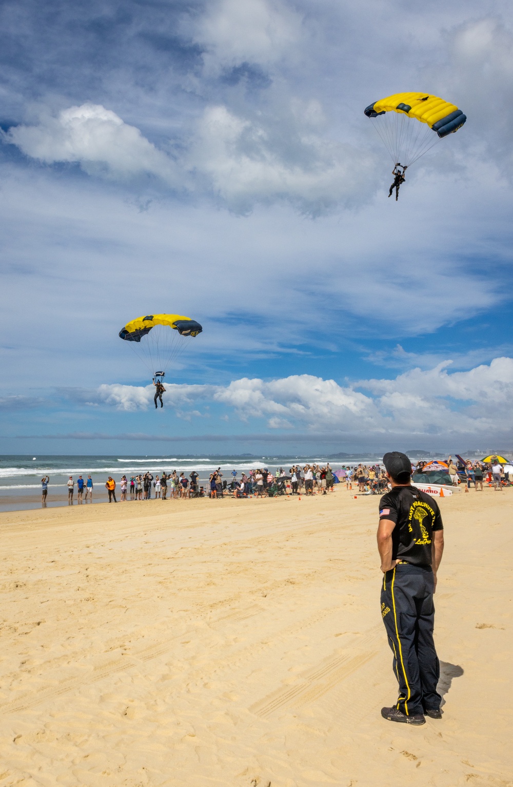 Navy Parachute Team Jumps into Pacific Airshow Gold Coast Australia 2024