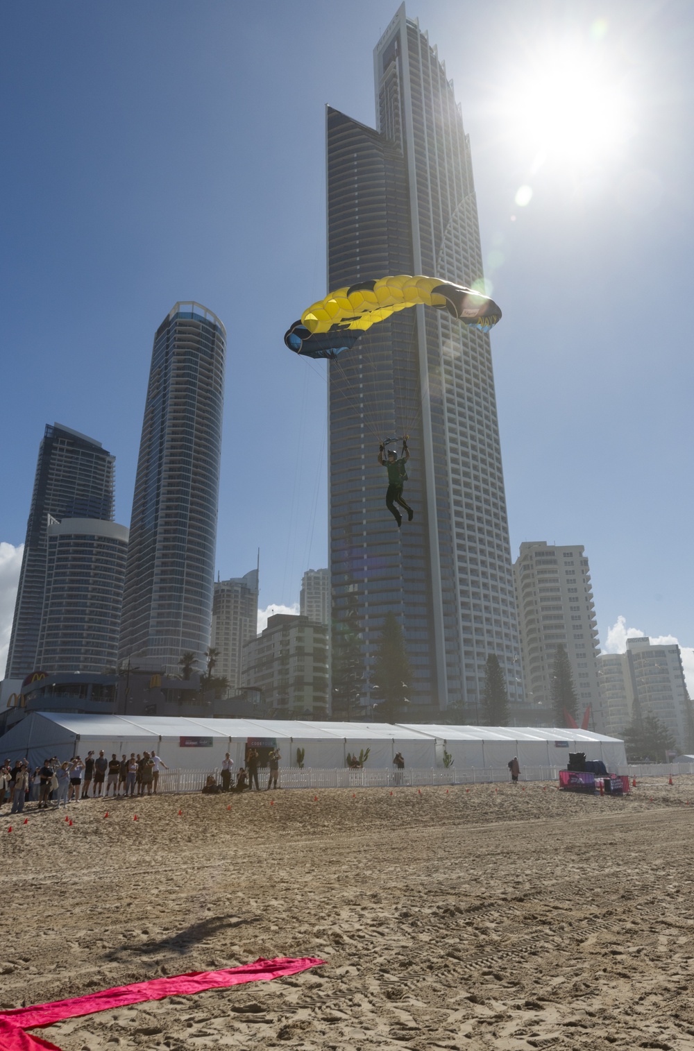 Navy Parachute Team Jumps into Pacific Airshow Gold Coast Australia 2024