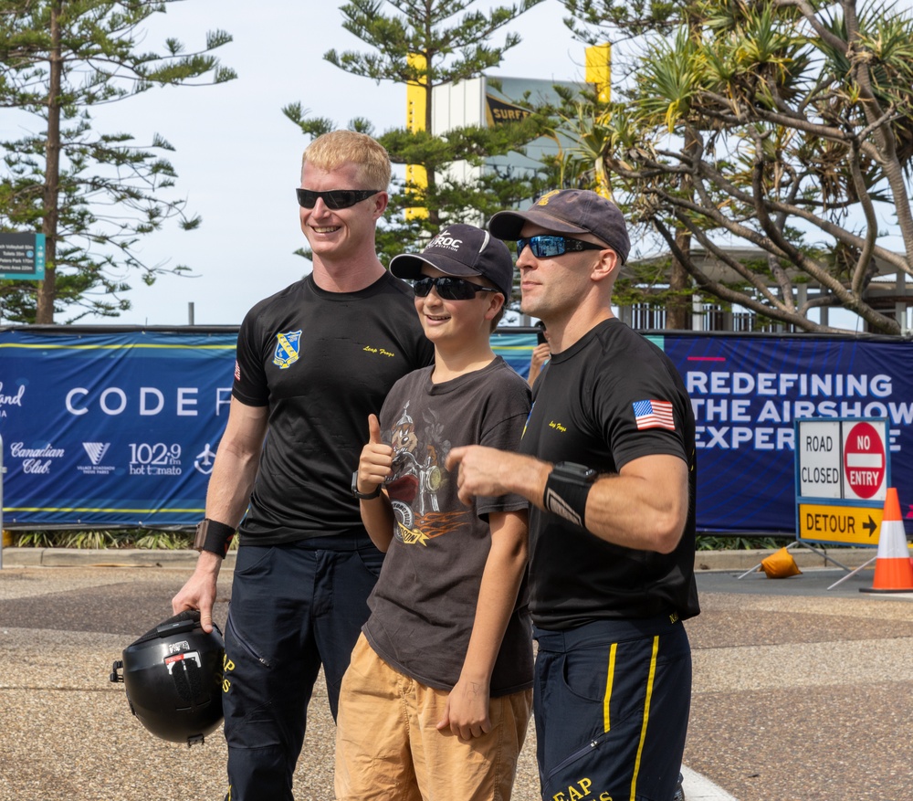 Navy Parachute Team Jumps into Pacific Airshow Gold Coast Australia 2024