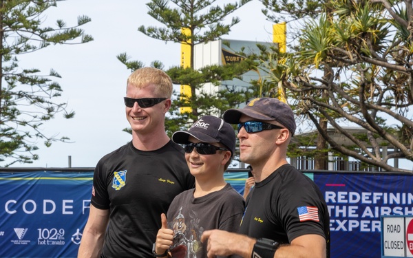 Navy Parachute Team Jumps into Pacific Airshow Gold Coast Australia 2024